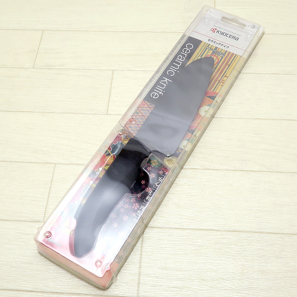 京セラ セラミックナイフ 三徳 140mm ブラック FKR-W140B-BK