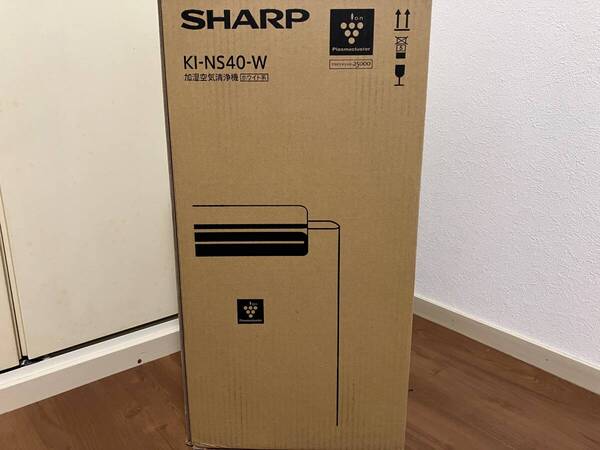 新品・即納☆ シャープ SHARP 加湿空気清浄機 KI-NS40-W プラズマクラスター25000 ホワイト系