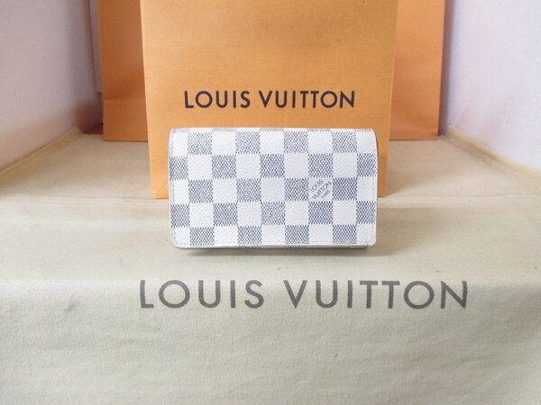 Louis Vuitton ダミエ/2つ折/トレゾール/アズール/L字ファスナー財布/N61744/男女兼用/ヴィトンの正規品