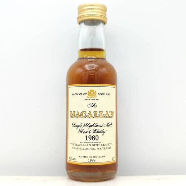 【全国送料無料】ザ マッカラン 18年 1980 43度 50ml【The MACALLAN Single Highland Malt Scotch Whisky 1980-1998】