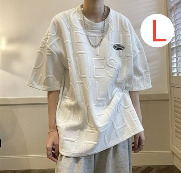 メンズ 半袖 ホワイト tシャツ シンプル おしゃれ ストリート ゆったり
