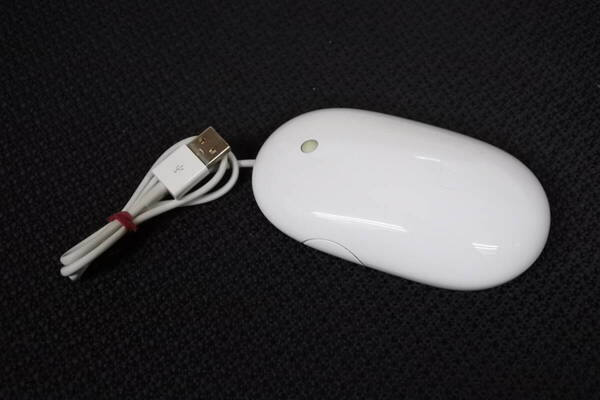 ★Apple 純正 Mighty Mouse マウス A1152 有線マウス/光学式マウス/USBマウス 美品★