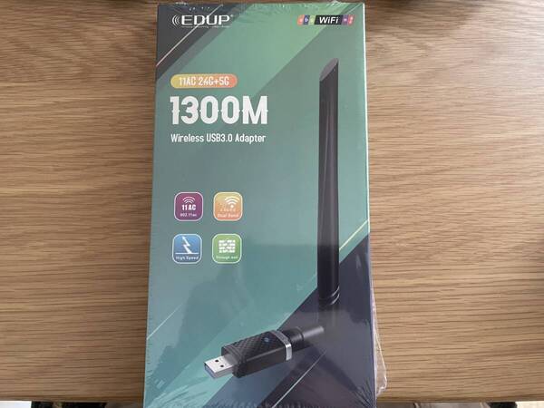 WiFi 無線LAN 子機 1300Mbps USB3.0 WIFIアダプター デュアルバンド 5G/2.4G 802.11 AC 高速通信5dBi 360°回転アンテナ