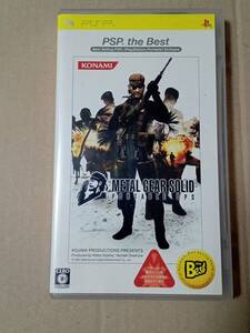 メタルギアソリッド ポータブル オプス METAL GEAR SOLID PORTABLE OPS PSPソフト 中古 起動確認済み