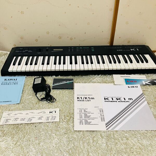 送料込み【説明書、AC、RAMカード付】KAWAI K1 デジタル シンセサイザー カワイ KORG Roland