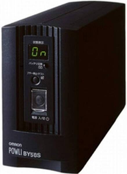 新品バッテリー搭載 【検査整備済製品】オムロン(OMRON) BY50S 無停電電源装置 500VA/300W (常時商用給電/正弦波出力) 1年保証つき