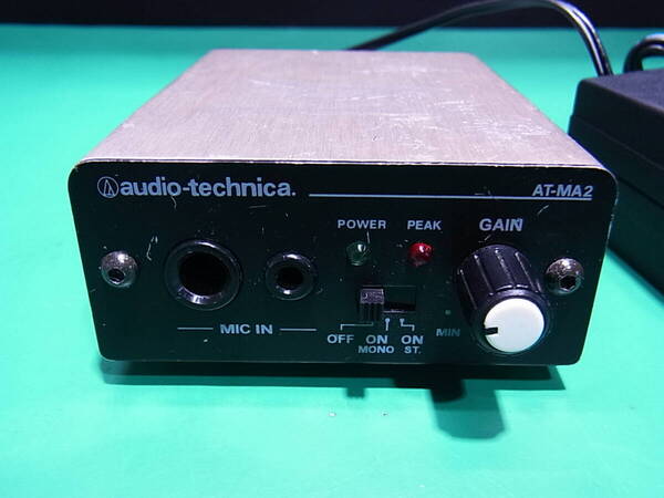 ■■【即決】audio-technica オーディオテクニカ AT-MA2 マイクロホンアンプ 動作確認OKなUSED品!