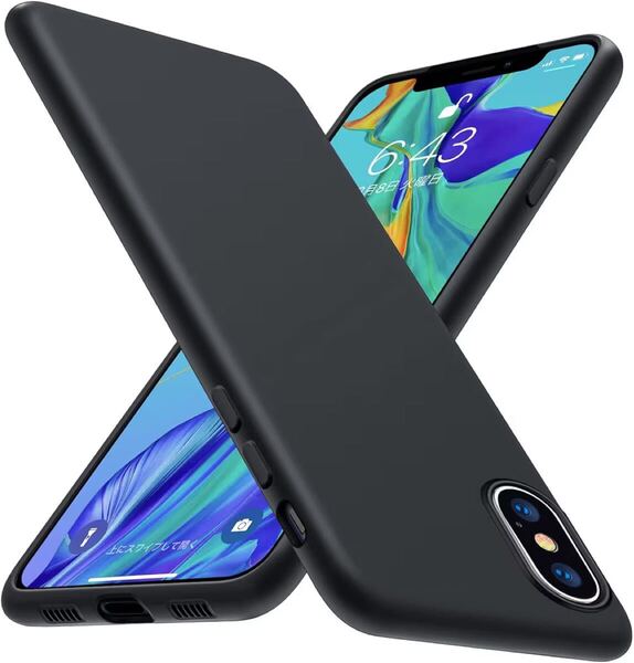 e-844 【Tgaoleyd】iPhone XS 用ケース/iPhone X 用ケース シリコン 耐衝撃 衝撃吸収 ストラップホール付き 指紋防止