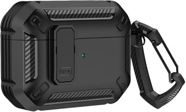 e-896 AirPods Pro2 ケース MagSafe対応 AirPods Pro 第2世代/第1世代 (2023/2022/2019)共通 HaloLock付き(USB-C/Lightningケーブル対応)