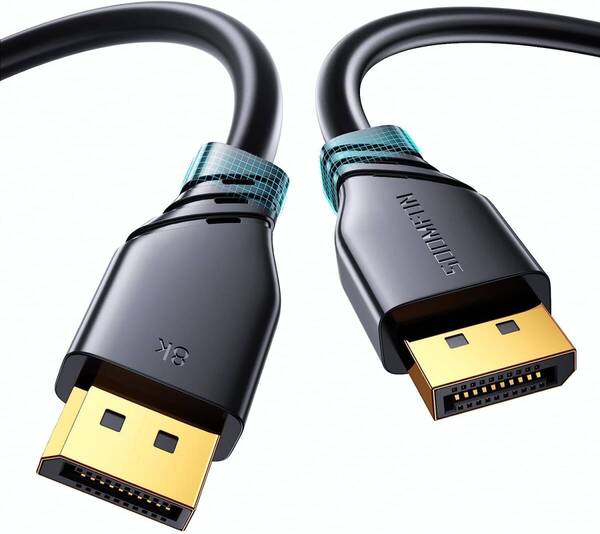 8K ゲーミング DisplayPort ケーブル 1.4 240Hz 2M - SOOMFON ディスプレイポート ケーブル 8K@60Hz 4K@144Hz 2K@240Hz DPケーブル