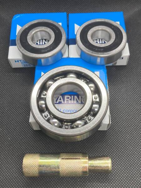 スズキ イナズマ400 GK7BA GSX 後リアホイール ハブベアリング 抜き工具 画像付き詳細作業手順 レストア スプロケ DIY 修理