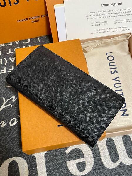 ルイヴィトン ポルトフォイユ ブラザ ブラック黒 タイガ 長財布 現行品
