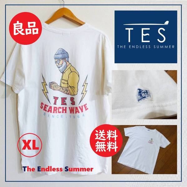 送料込 良品★The Endless Summer 公式 Tシャツ XL★TES/テス/エンドレス サマー/日本製/ムービー/綿100%/コットン/映画/半袖/タトゥー