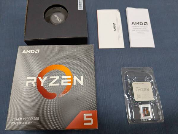 おまけ付き CPU AMD RYZEN5 3600 3.6GHz 6コア12スレッド Socket AM4 動作確認済み