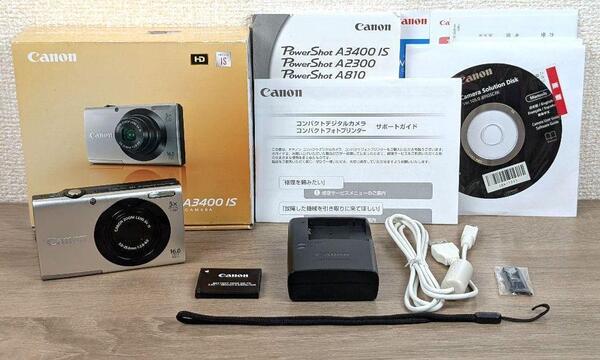美品 Canon PowerShot A3400 IS コンパクトデジタルカメラ デジタルカメラ デジカメ