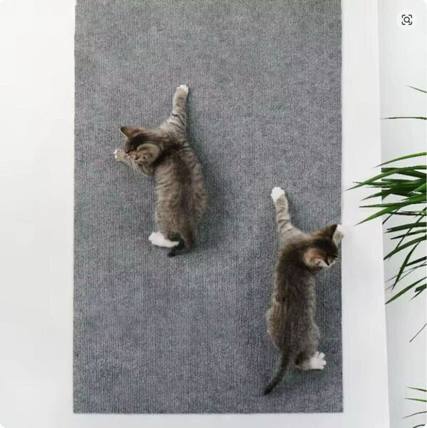 【新品未使用】保護マット ペット 猫 ベージュ カーペット調 爪とぎ
