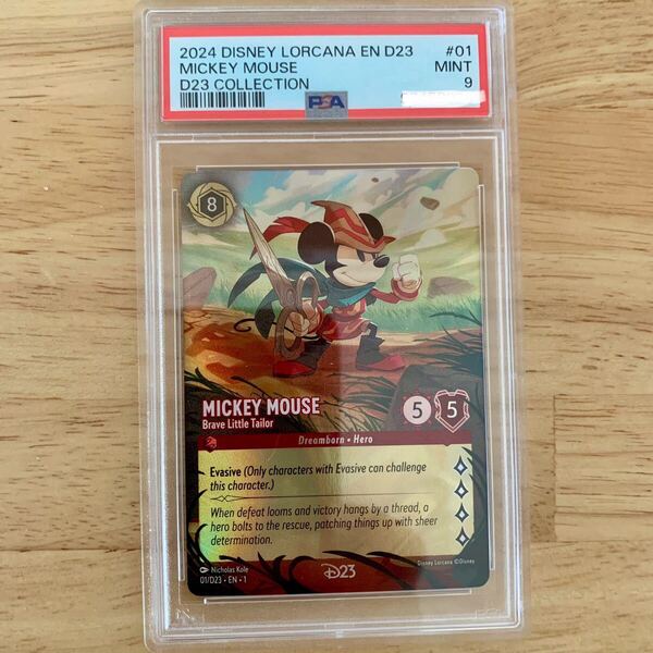 ●美品● Disney ディズニー ロルカナ ミッキーマウス プロモ PSA9 D23 プロモーション カード ミッキー 海外 限定 collection