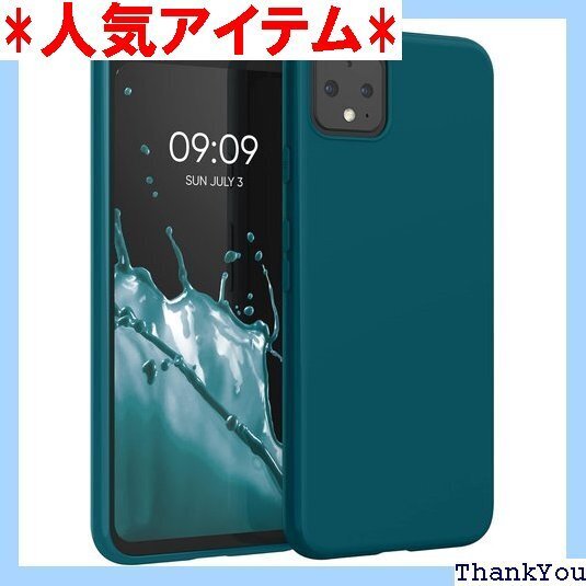 kwmobile スマホケース Google Pixe 撃 滑り止め ソフト TPU シリコン - 翡翠色マット 81