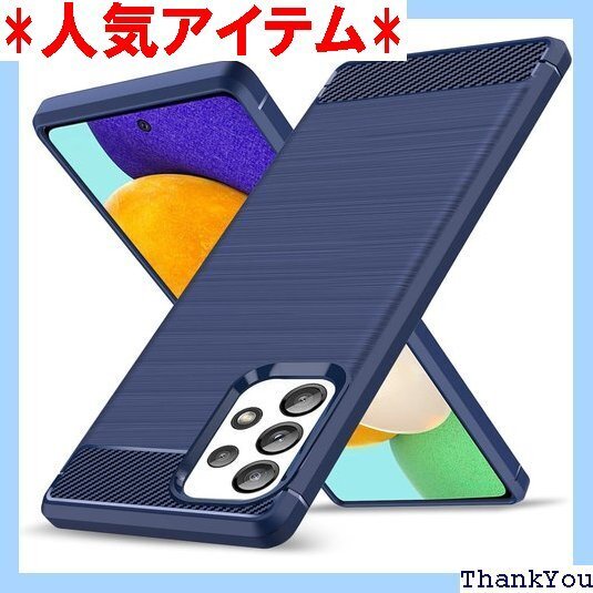 KUJQOC Galaxy A52 5G ケース 耐衝 52 SC-53B スマートフォンケース 青 LS-41 250