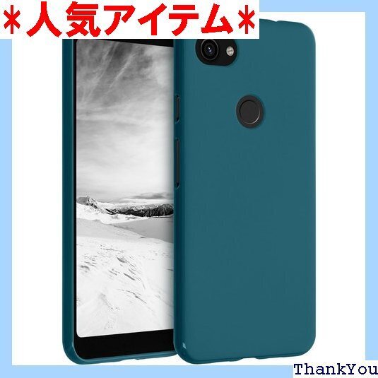 kwmobile スマホケース Google Pixe 撃 滑り止め ソフト TPU シリコン - 翡翠色マット 127