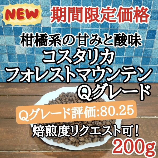 コーヒー豆 注文後焙煎 フォレストマウンテン Qグレード 200g 自家焙煎