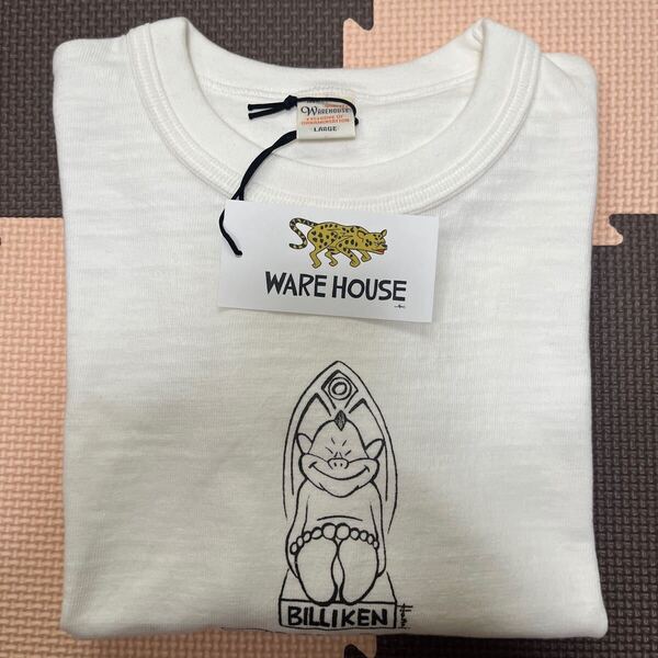 未使用品 ウエアハウス lot4601 Tシャツ Lサイズ オフホワイト