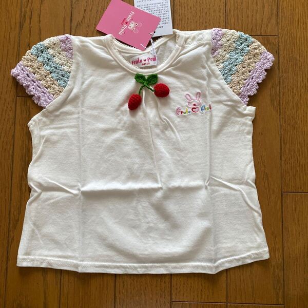 SALE 未使用 マッカ 半袖Tシャツ 90 半袖トップス 女の子 トップス カットソー 白