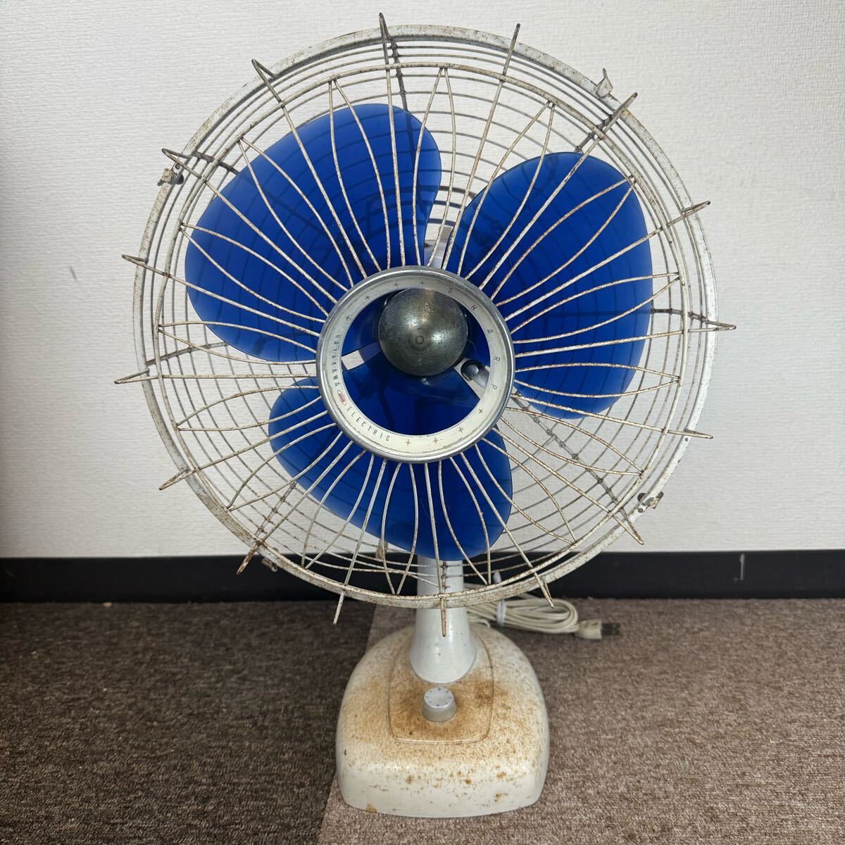 【O-1063】SHARP DESK FAN PD-206 扇風機 レトロ 羽黒 Yahoo!オークション -「pd」(扇風機) (電化製品)の落札相場