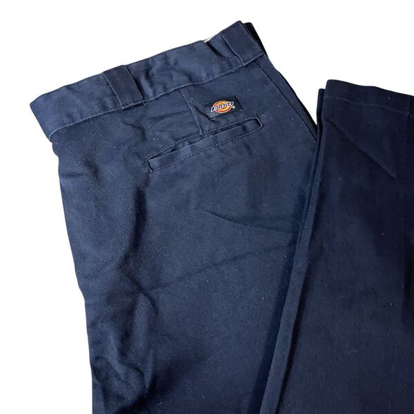 Dickies ディッキーズ00s 874 FLEX ワークパンツW44 L32 スラックス パンツ 古着 チノパン DICKIES ビッグシルエット 紺ネイビー