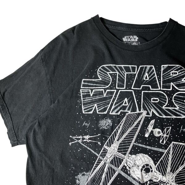 star wars スターウォーズ 00s ムービーTシャツ 映画Tシャツ 古着 黒 ブラック XL ビッグシルエット