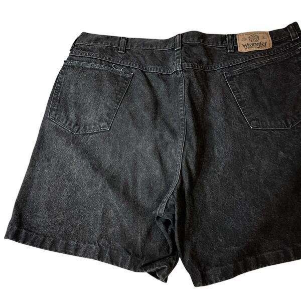 wrangelr ラングラー 90s 00s ブラックデニム デニムショーツ ハーフパンツ ジーンズ ブラック 黒 ビンテージ ショーツ W42相当