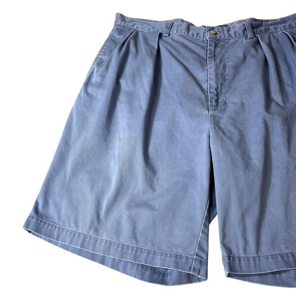POLO by RALPH LAUREN ポロバイラルフローレン ショーツ ショートパンツ ハーフパンツ 2タック チノショーツ 古着 色褪せブルー W38