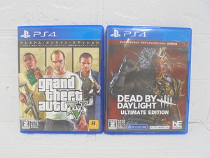 PS4 ソフト 2本セット グランド・セフト・オートV、デッドバイデイライト アルティメットエディション 公式日本版 レターパックプラス対応