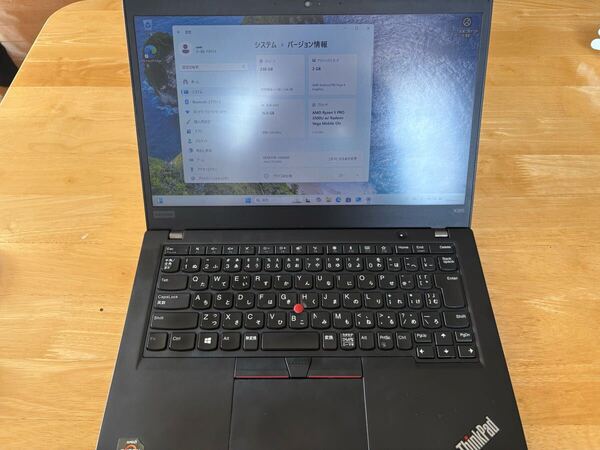 Lenovo ThinkPad X395 Ryzen5 3500U メモリ16GB SSD256GB Windows11 Pro 動作確認済み 管理番号525