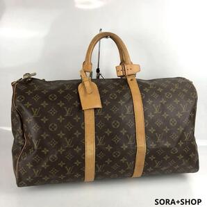 LOUIS VUITTON ヴィトン キーポル50 ボストンバッグ モノグラム 旅行鞄 トラベルバック 送料無料 男女兼用 大容量