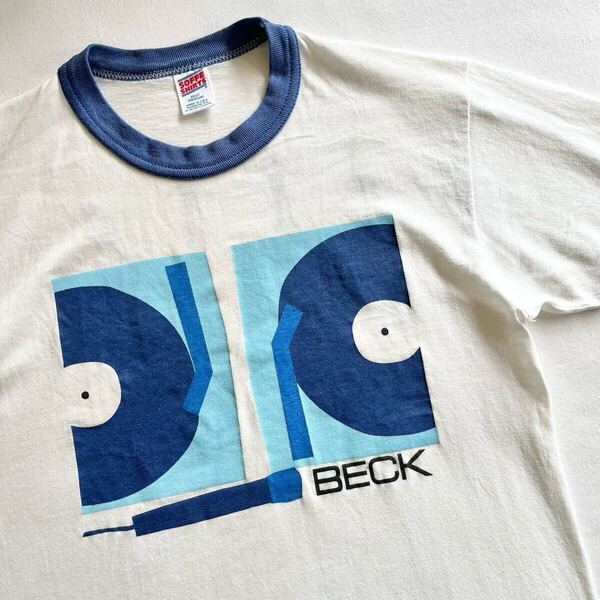 90s BECK Where It's At リンガー Tシャツ USA製 ビンテージ 90年代 ベック バンT ロック アメリカ製 オリジナル ヴィンテージ