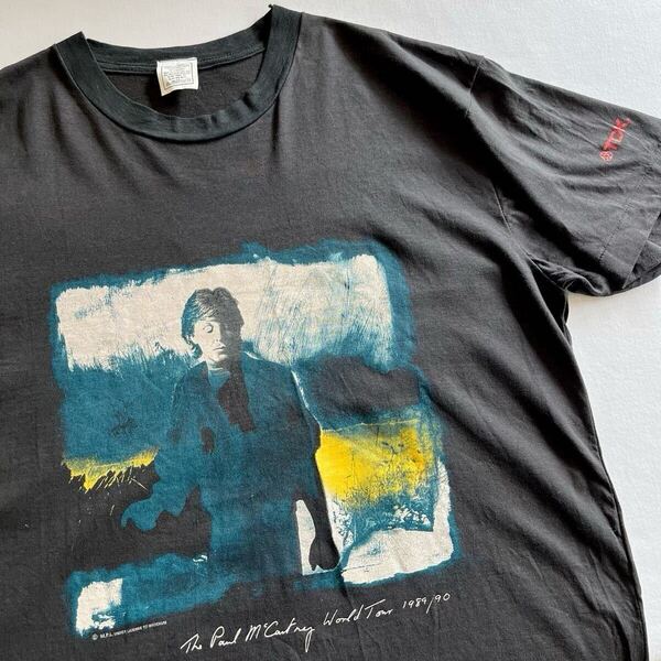美品! 80s 90s Paul McCartney ワールドツアー Tシャツ XL ビンテージ 80年代 90年代 ポールマッカートニー THE BEATLES ヴィンテージ