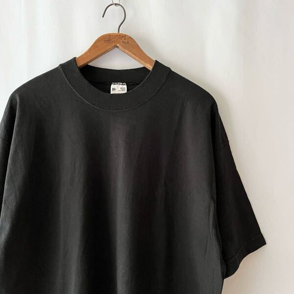 黒! 90s FRUIT OF THE LOOM 無地 Tシャツ XL ブラック USA製 ビンテージ 90年代 フルーツオブザルーム ソリッド アメリカ製 ヴィンテージ