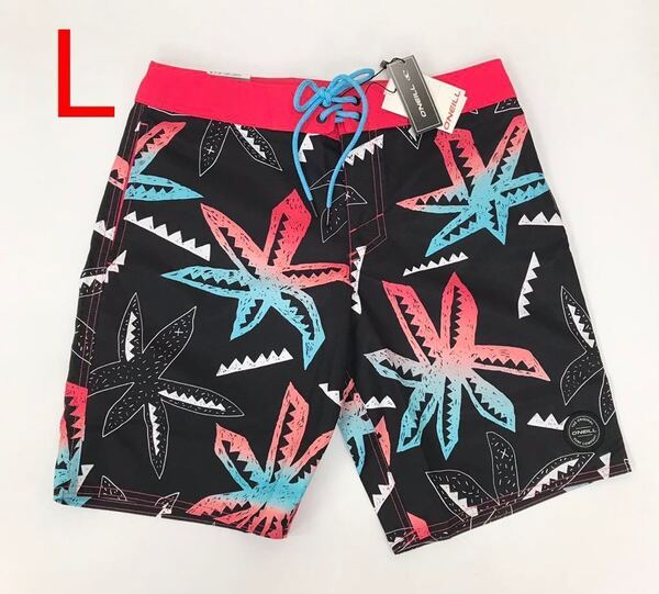 新品 サーフパンツ メンズ ボードショーツ オニール O’NEILL カジュアル水着 海パン 水陸両用 Lサイズ ブラック