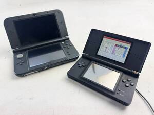 Nintendo 任天堂 DS Lite USG-001 ブラック 本体 モンスターハンター4G 3DS LL 2点セット 1円~