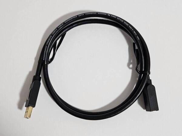 Amazonベーシック USB3.0延長ケーブル 1.0m(USB タイプA オス - タイプAメス)ブラック