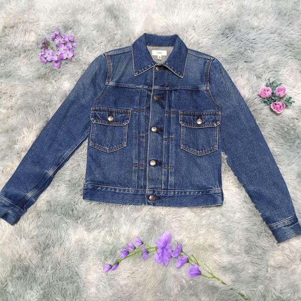 【HYKE】2ndモデルデニムジャケット☆TYPE2☆セカンドタイプ☆ハイク☆Gジャン☆アウター☆レディース☆ブルー☆青