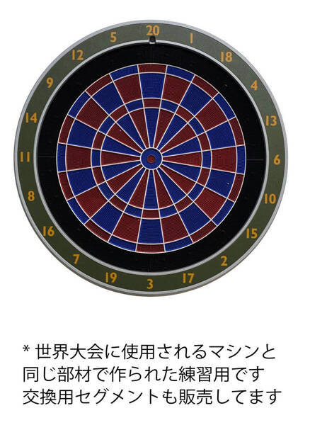 家庭用ダーツ、送料無料、プロ練習用ダーツボード、世界大会仕様のパーツ構成、パワープレイヤーの投てきにも耐える、一般家庭用とは別物