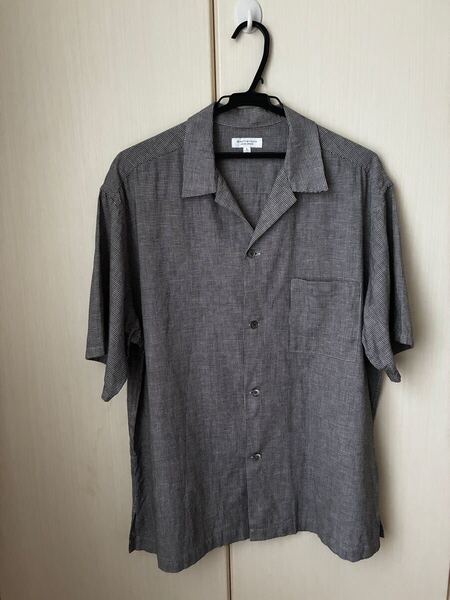 BEAUTY&YOUTH UNITED ARROWS 千鳥格子 ハウンドトゥース 半袖シャツ L