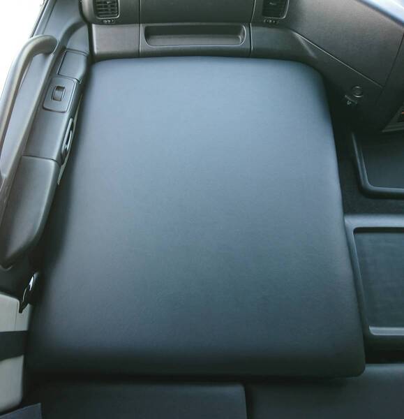 【新品】グランドプロフィア★フラット助手席 ブラックレザー★支柱キット付属「SANGETSU」自動車用難燃★グラプロ 日野 HINO