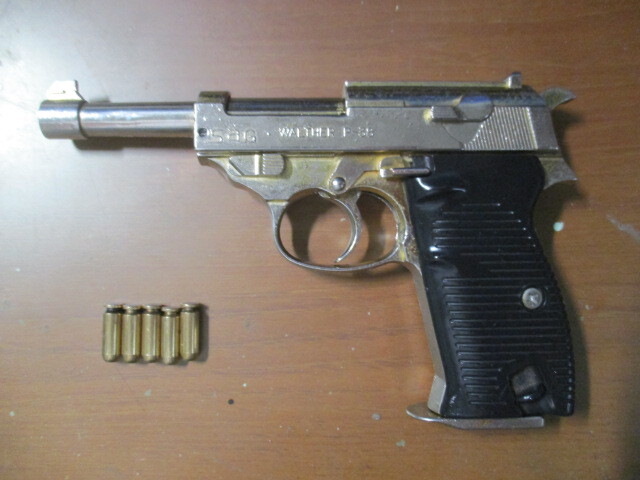マルシン] ワルサーP38 ミリタリー タニオアクション 金属モデル
