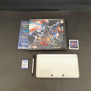 任天堂 ニンテンドー Nintendo 3DS CTR-001 初期化済 アイスホワイト ソフト付き モンスターハンターダブルクロス モンハン ゲーム機 HMY