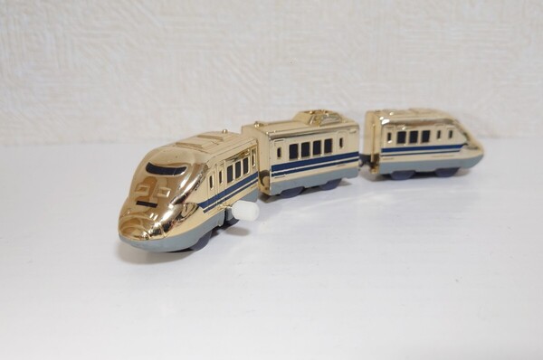 カプセルプラレール 923形ドクターイエロー オリジナルメッキVer. ゼンマイ車 金メッキ 中古品
