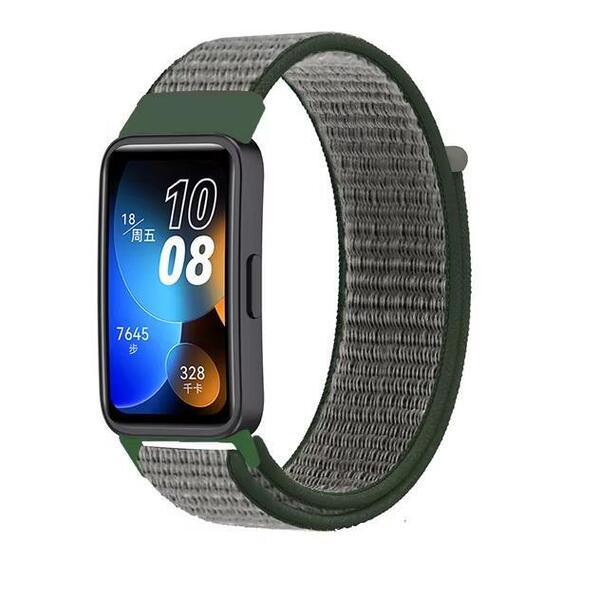 HUAWEI Band 10 9 8 オリーブ 替えベルト バンド ナイロン ループ ストラップ スポーツバンド ナイロンベルト スポーツ ベルト 交換ベルト