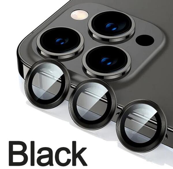 iPhone14Pro iphone 14ProMax カメラカバー カメラフィルム レンズ 保護フィルム 薄型 強化ガラス 耐衝撃 独立型 アルミ合金 ブラック